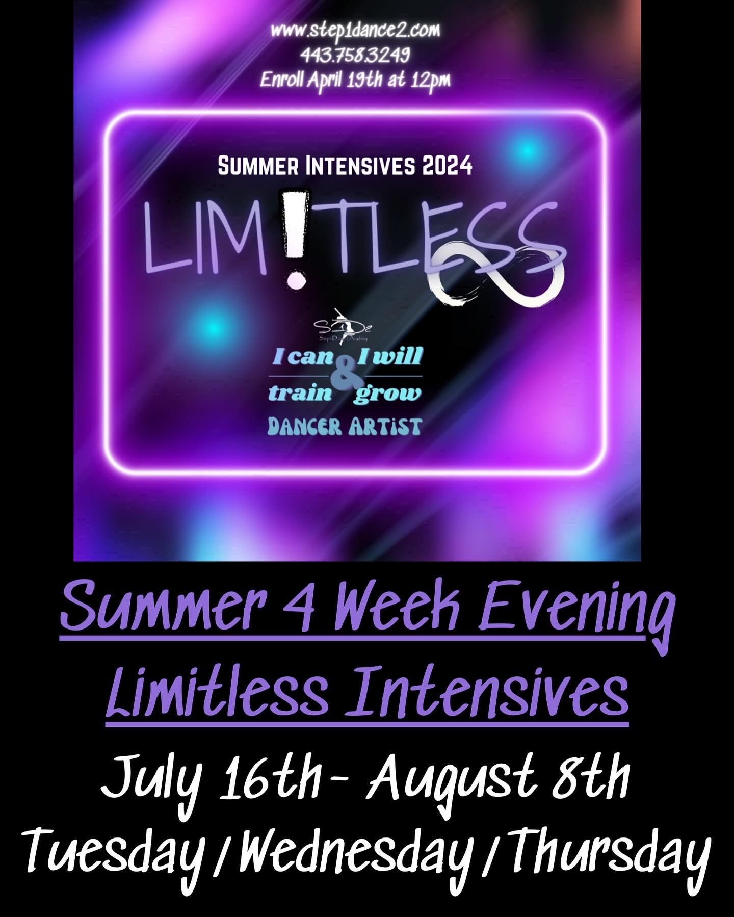 LIMITLESS Summer 4-Week Evening Intensives